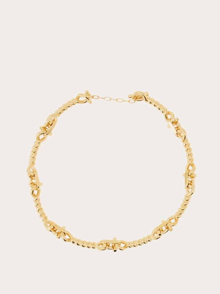 Twisted chain Gancini necklace Gallery image 1