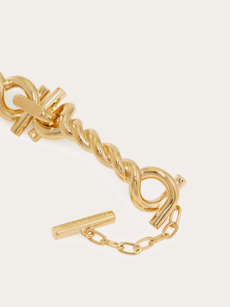 Twisted chain Gancini necklace Gallery image 2