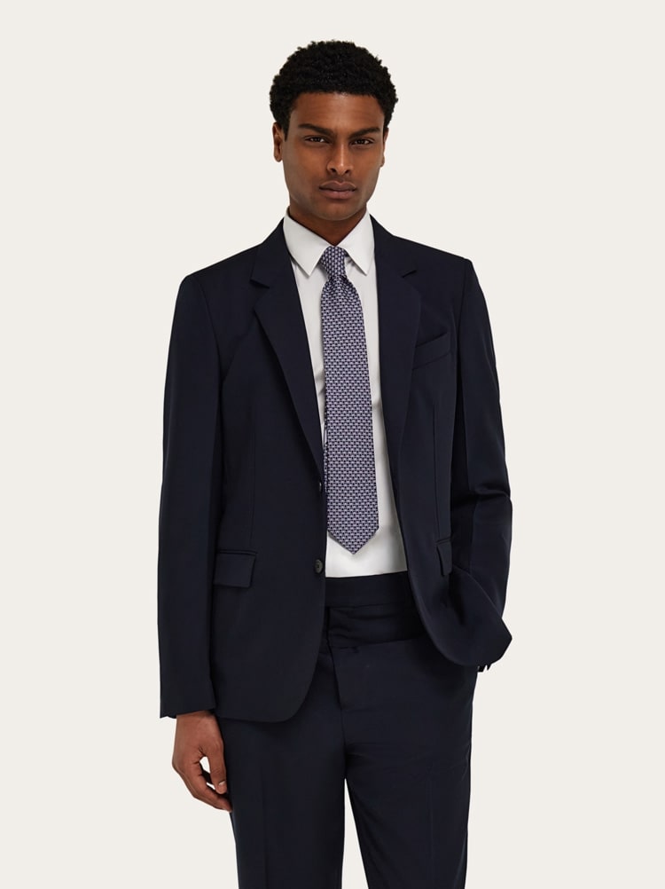 Torneo print silk tie Gallery image 2