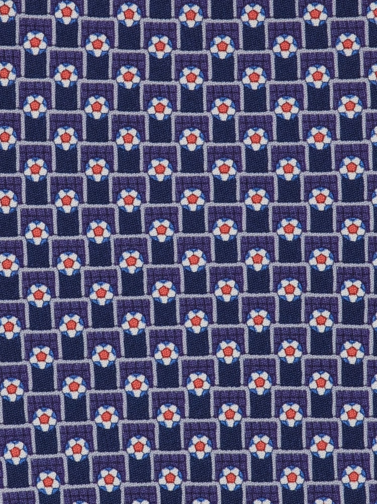 Torneo print silk tie Gallery image 3