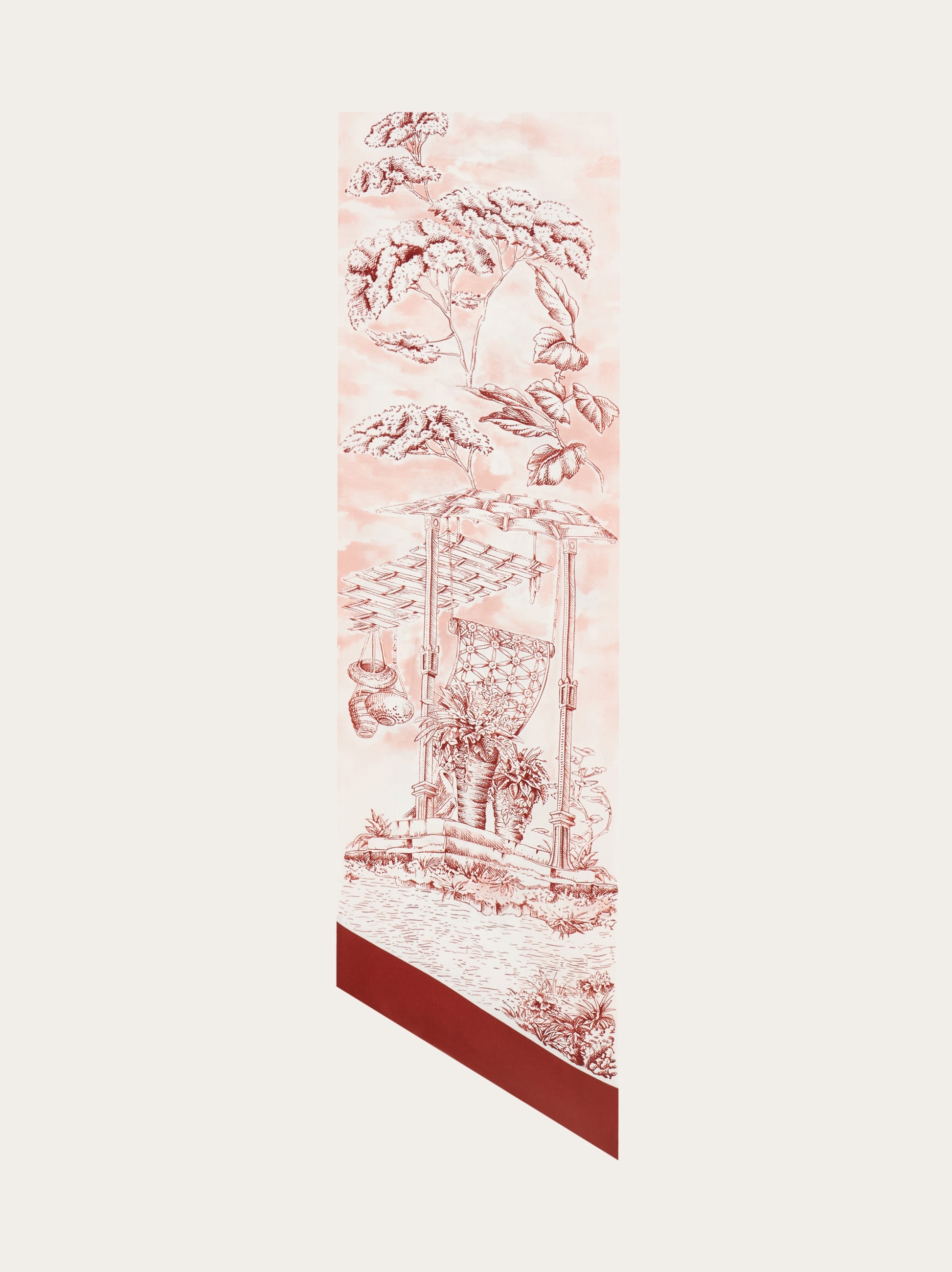 Le Monde Sauvage シルク100%ブランケット Voyage print silk bandeau - Women | Ferragamo