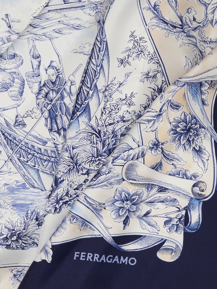 Sarong en soie imprimé Ethnique Gallery image 2