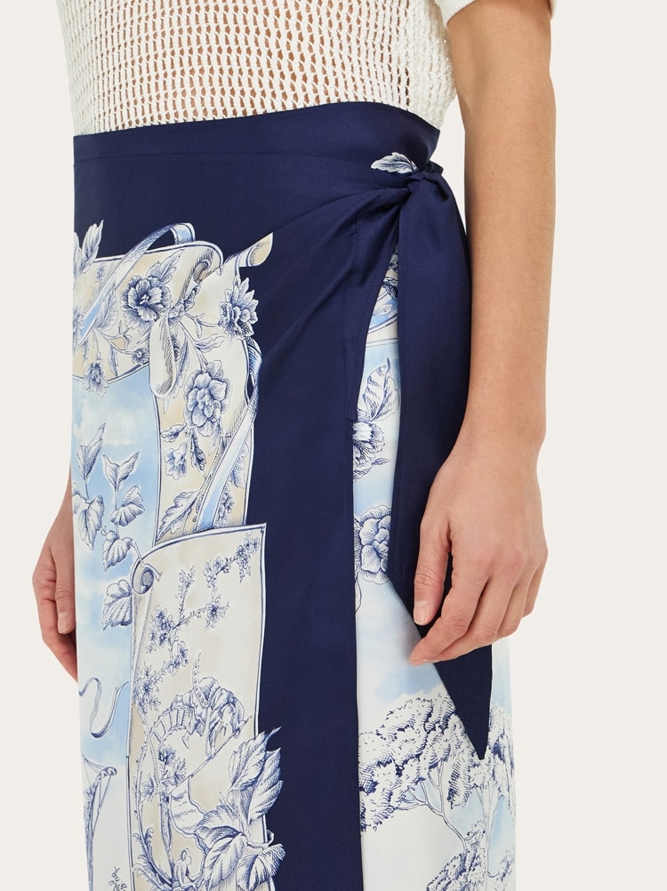 Sarong en soie imprimé Ethnique Gallery image 4