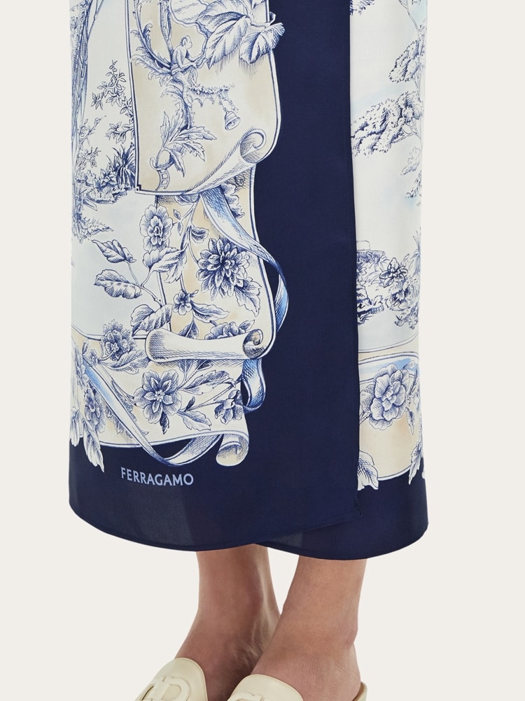 Sarong en soie imprimé Ethnique Gallery image 7