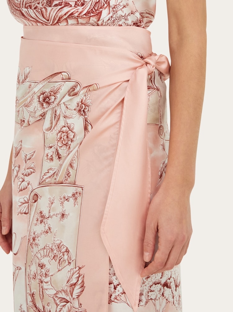 Sarong en soie imprimé Ethnique Gallery image 4