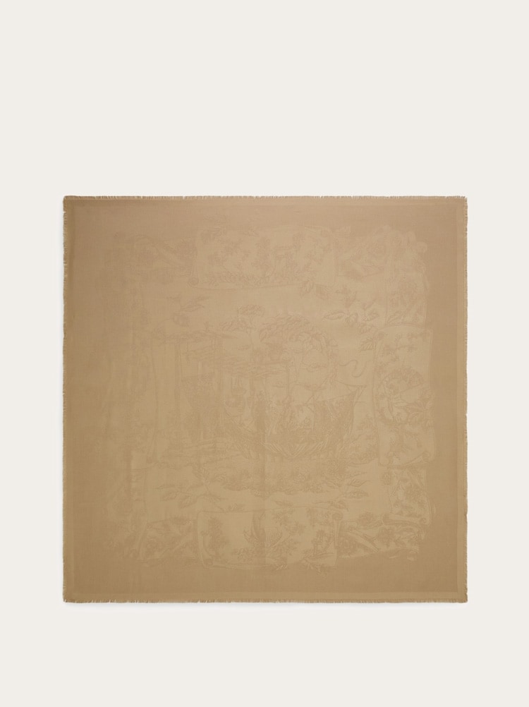 Silk jacquard shawl Gallery image 1