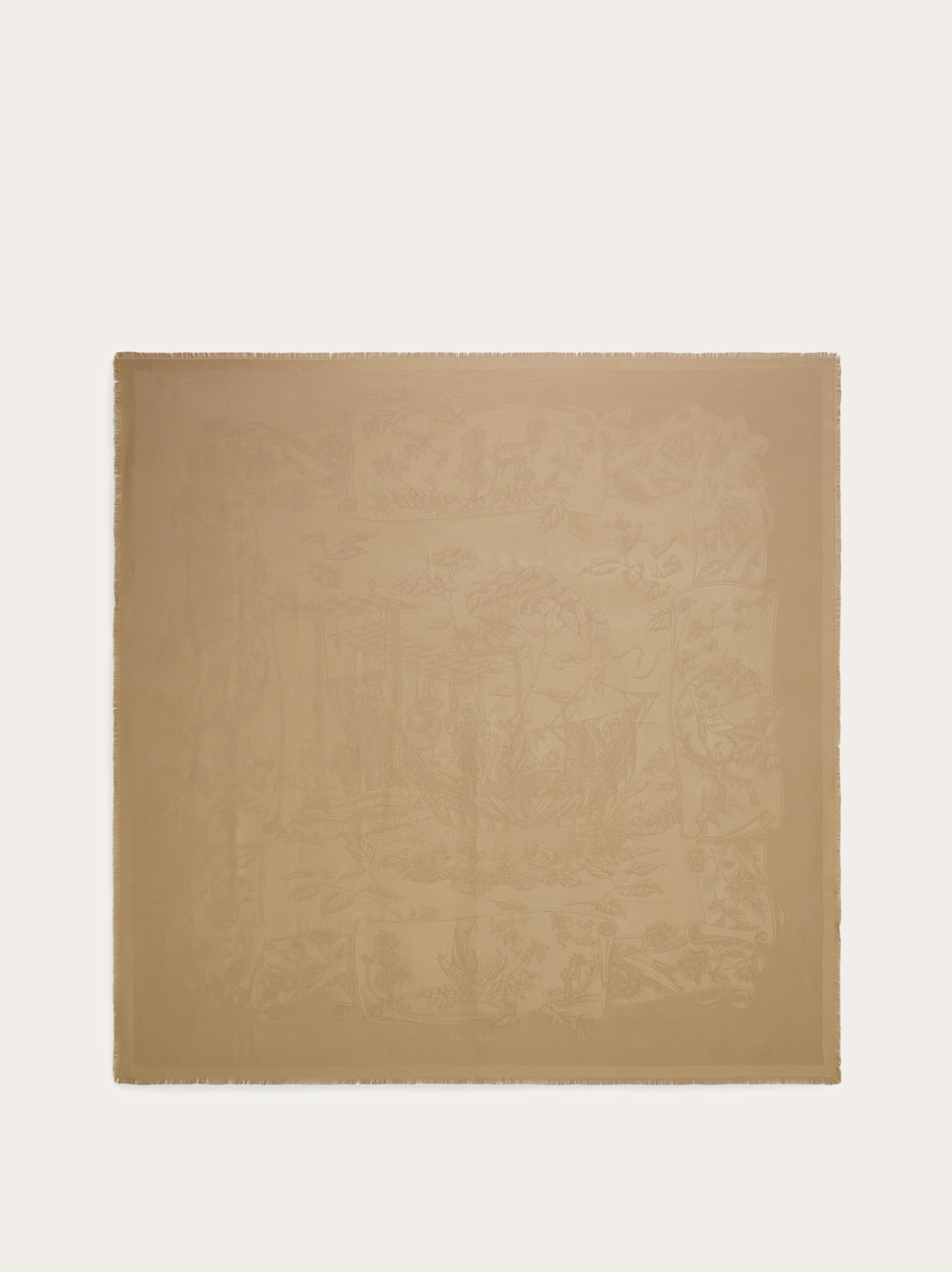 Silk jacquard shawl - Women | Ferragamo