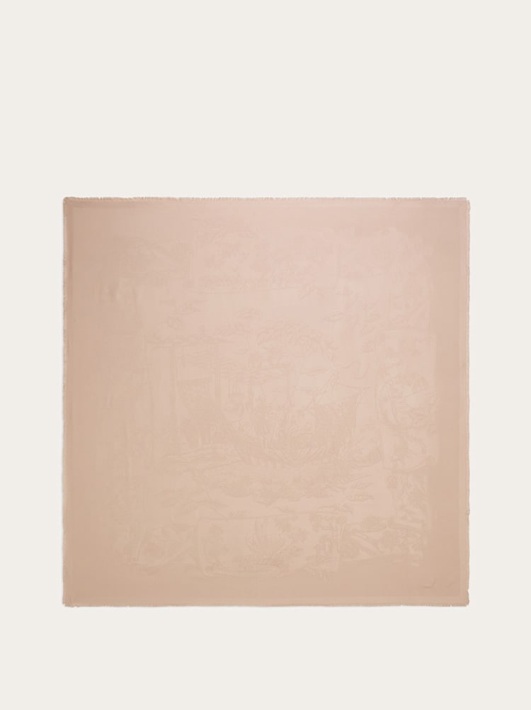 Silk jacquard shawl Gallery image 1