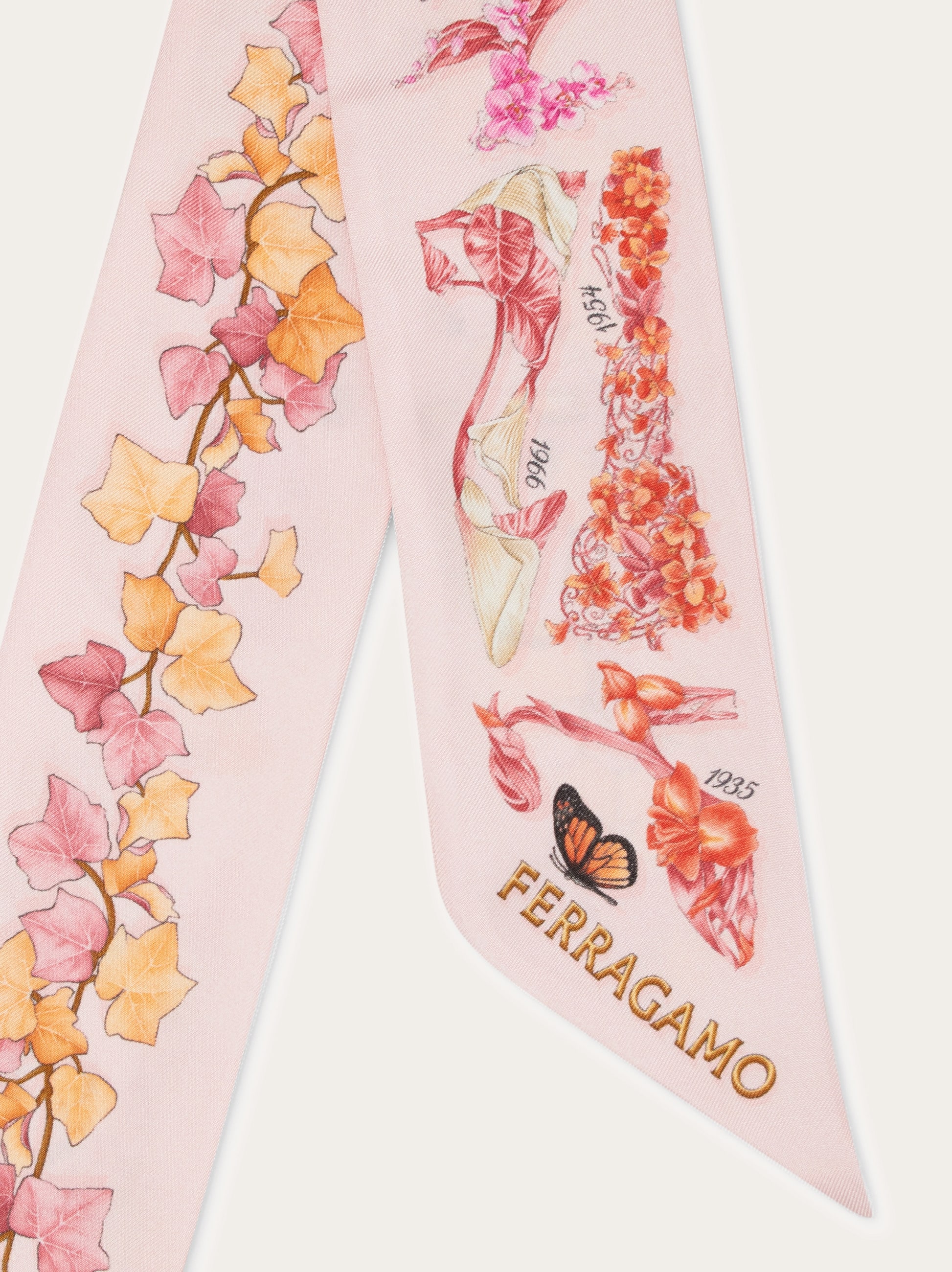 Eden shoes print silk mini bandeau - Women | Ferragamo