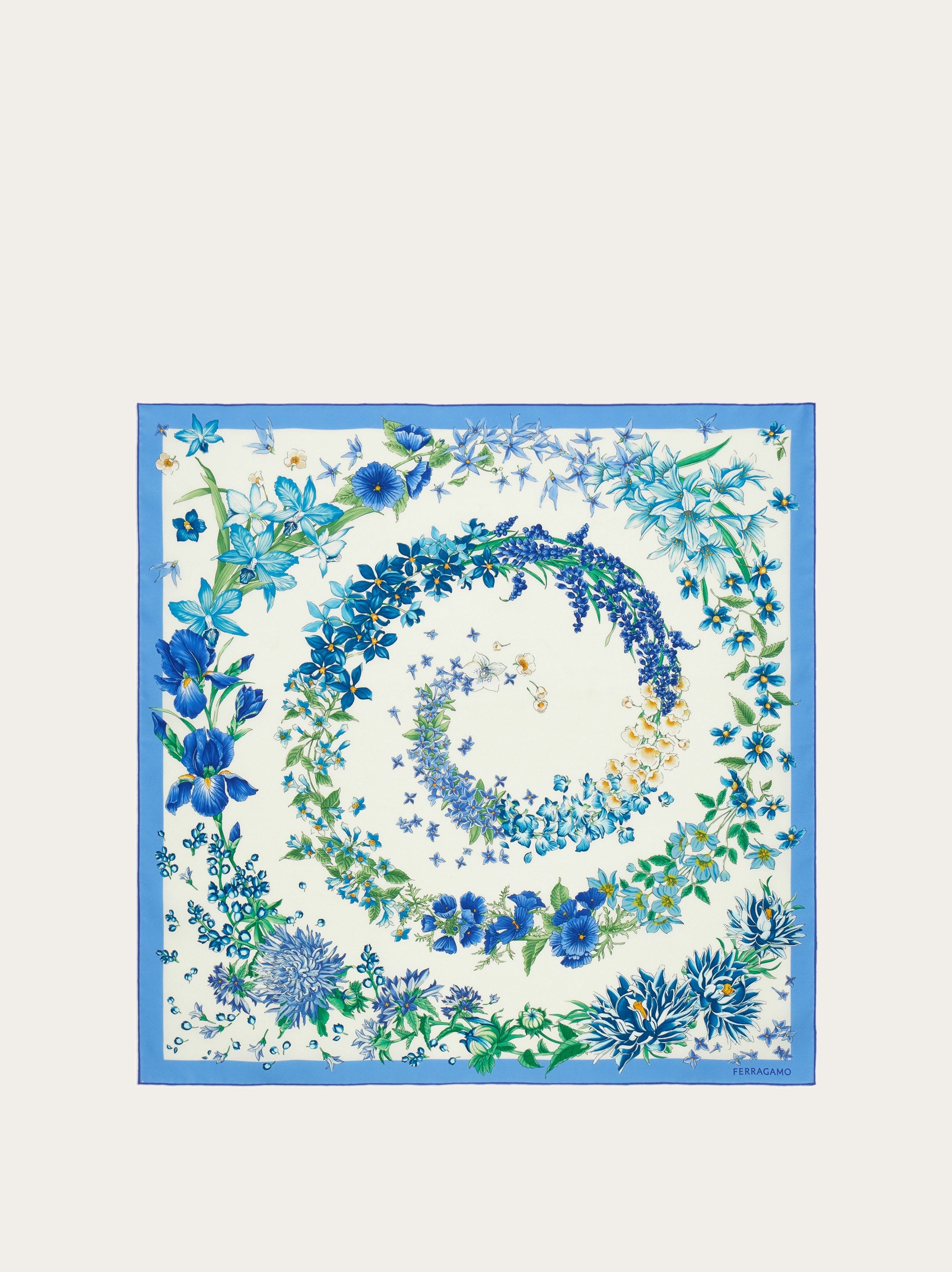 Spring print silk scarf - Women | Ferragamo