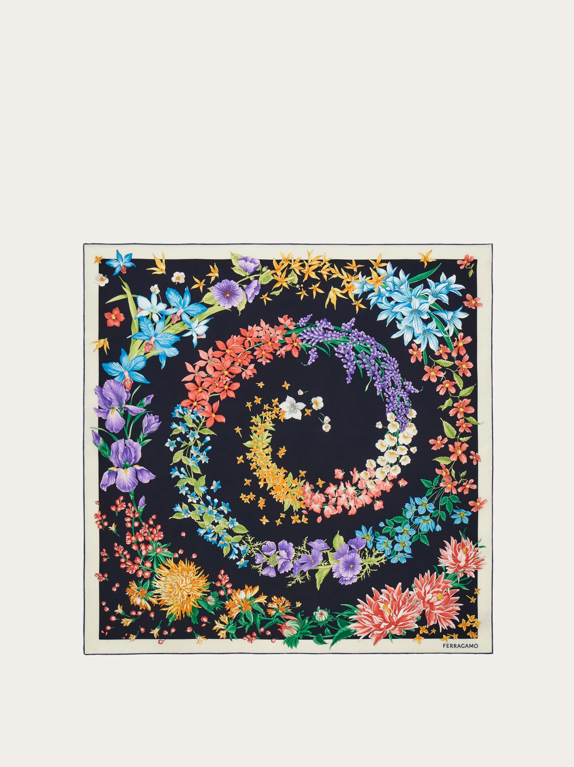 Spring print silk scarf - Women | Ferragamo