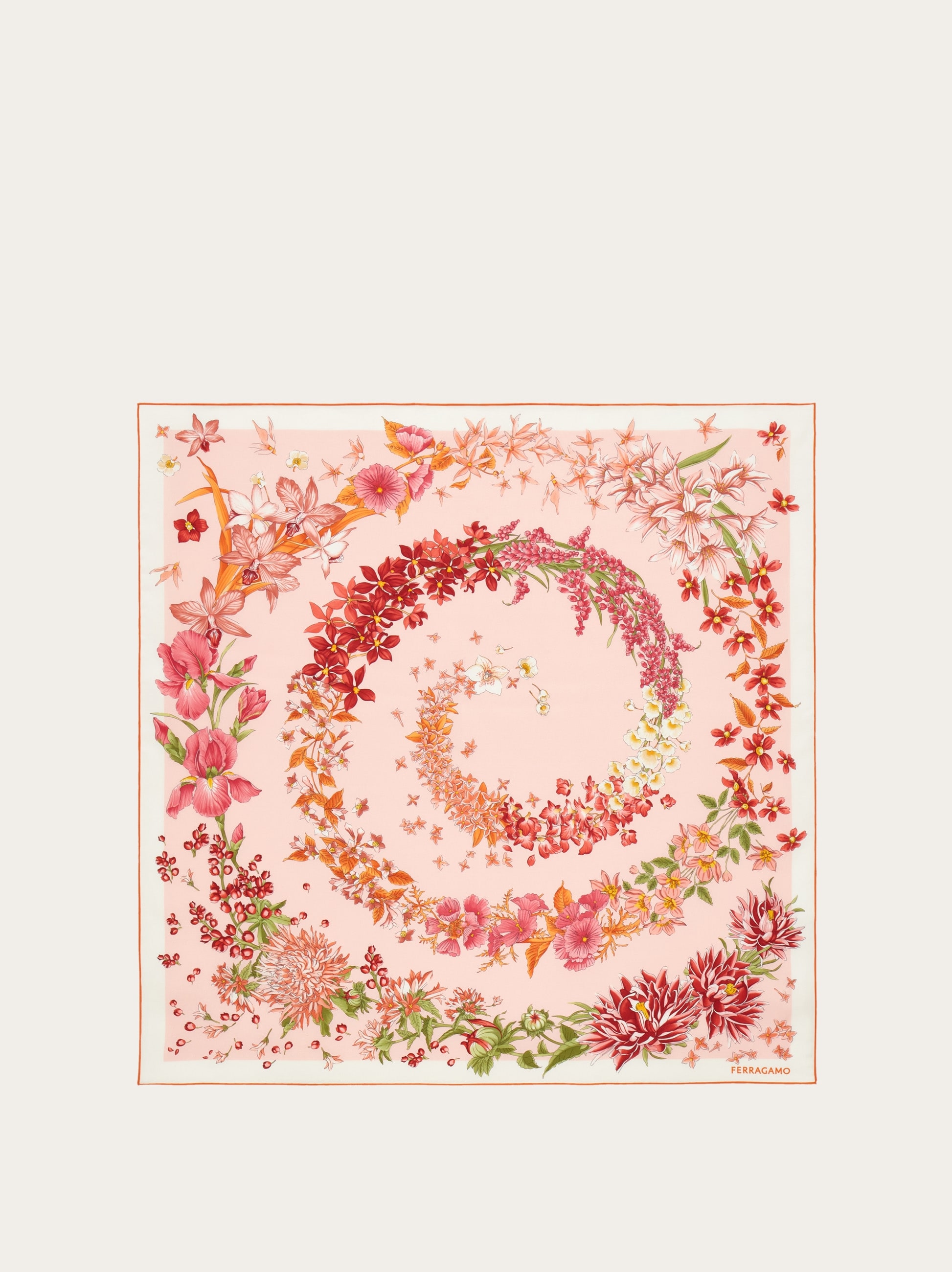 Spring print silk scarf - Women | Ferragamo