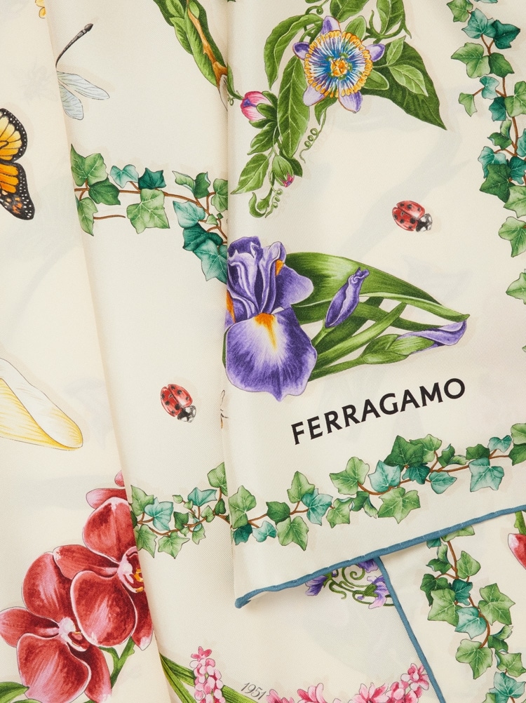 Eden shoes print silk foulard Gallery image 2