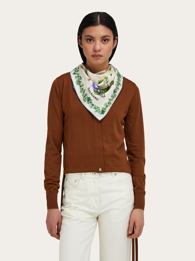 Eden shoes print silk foulard Gallery image 3