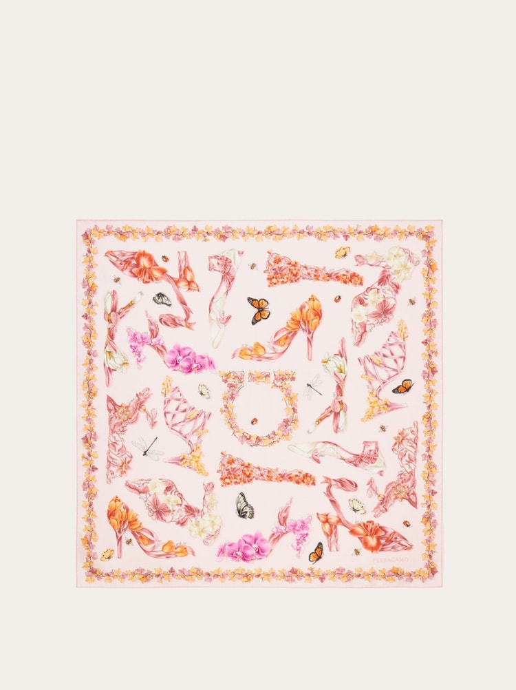 Eden shoes print silk foulard Gallery image 1