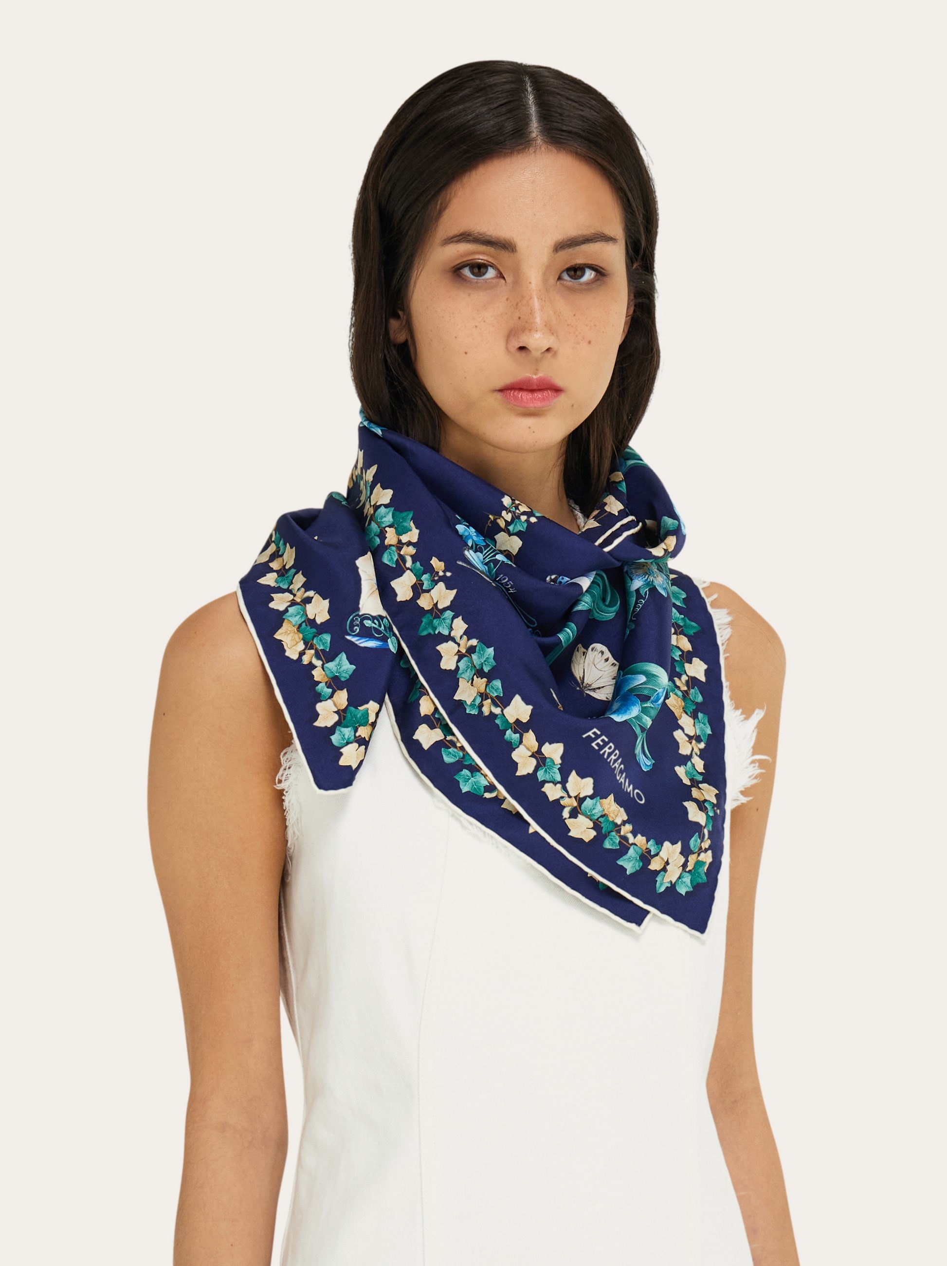 Eden shoes print silk foulard - Women | Ferragamo