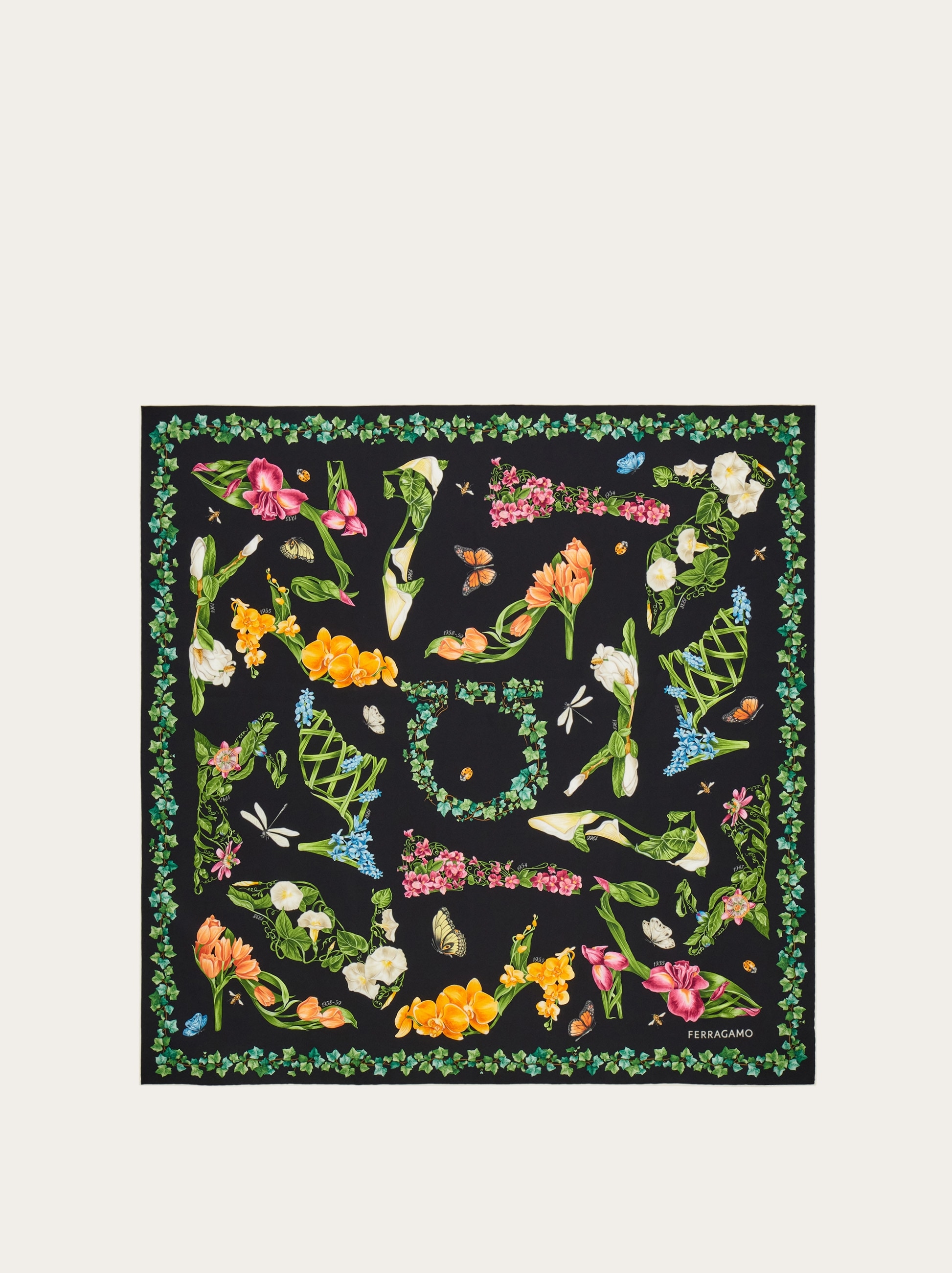 Eden shoes print silk scarf - Women | Ferragamo