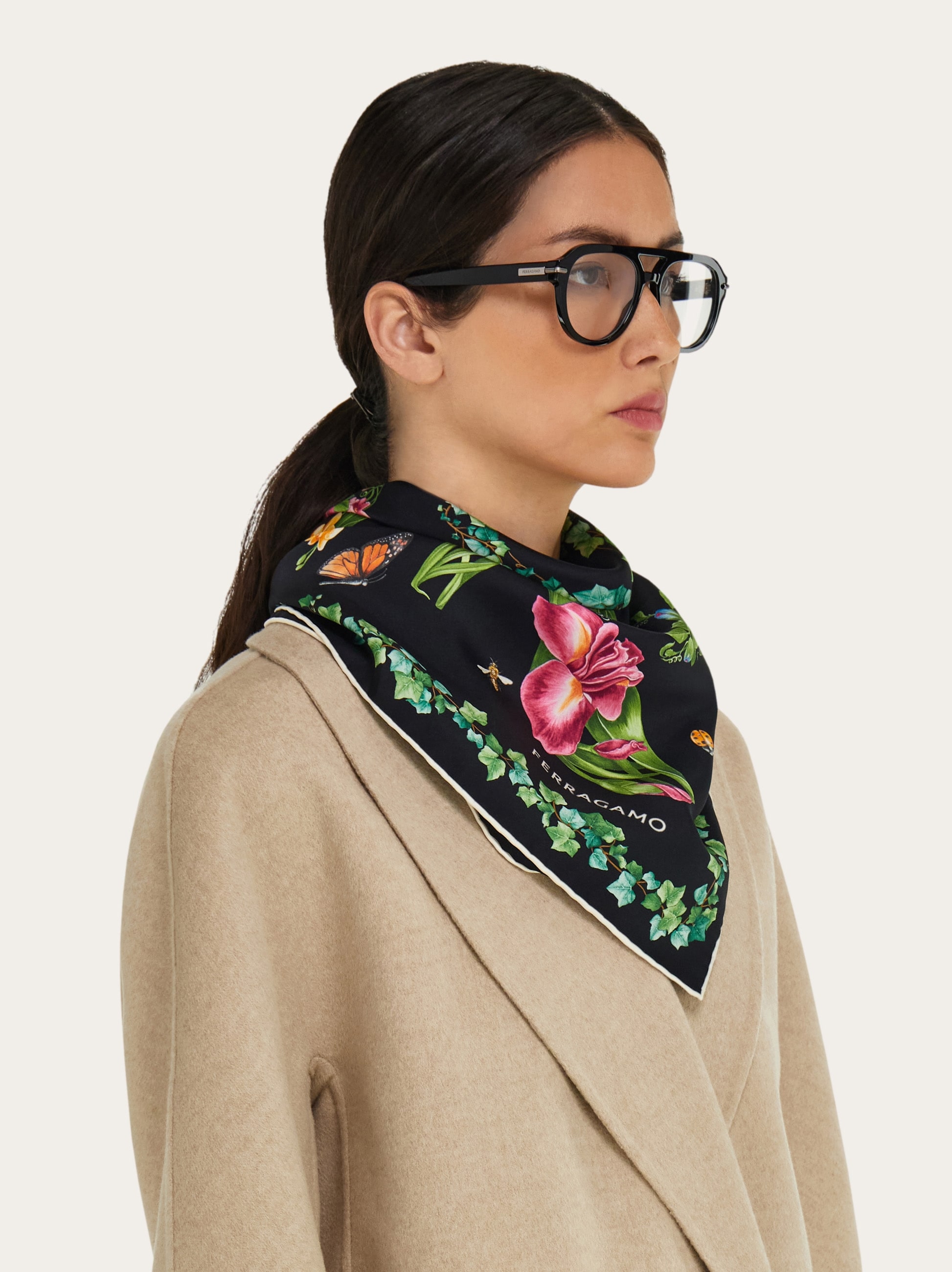 Eden shoes print silk scarf - Women | Ferragamo