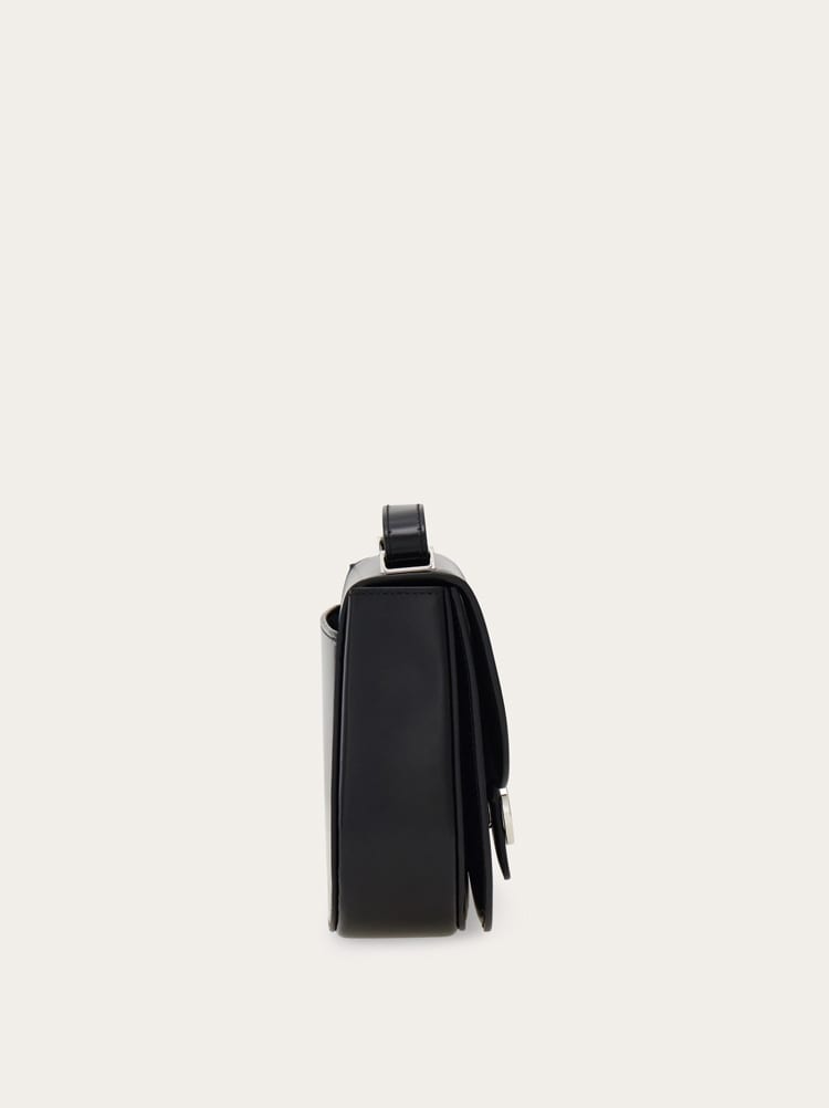 Double Gancini North-South crossbody bag (XS) Gallery image 4