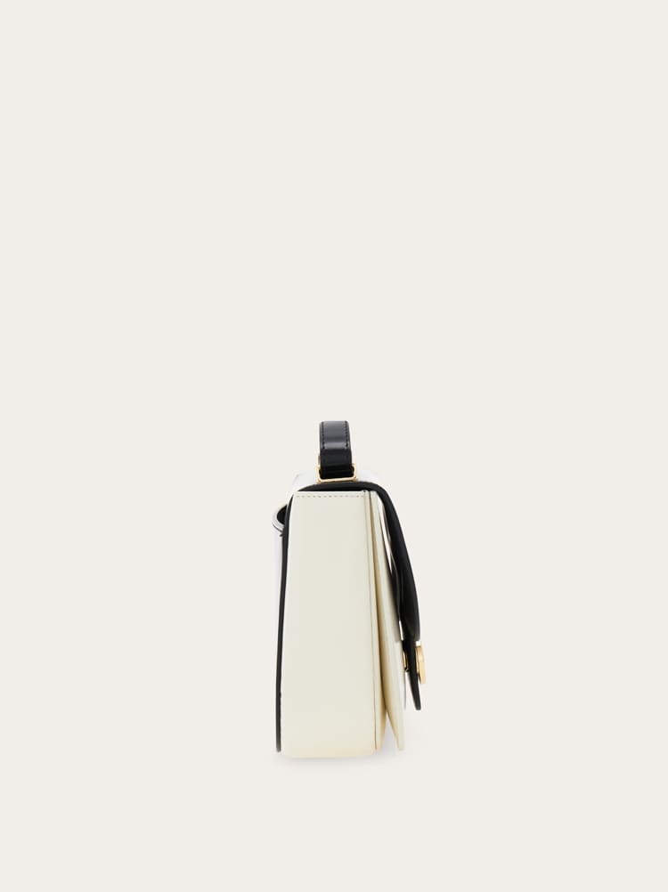 Double Gancini North-South crossbody bag (XS) Gallery image 4