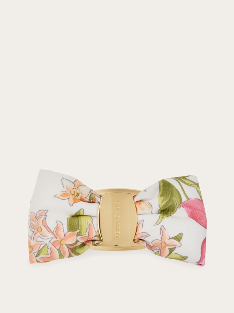 Barrette nœud Vara en soie Gallery image 1