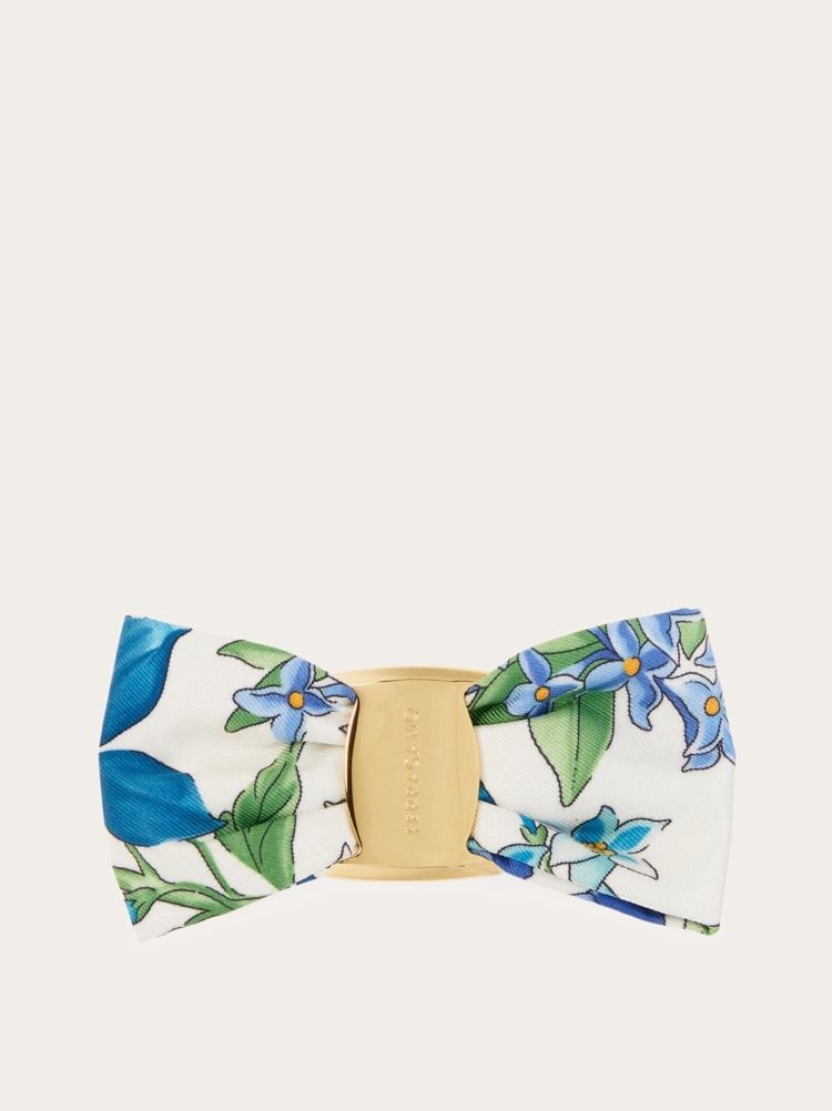 Barrette nœud Vara en soie Gallery image 1