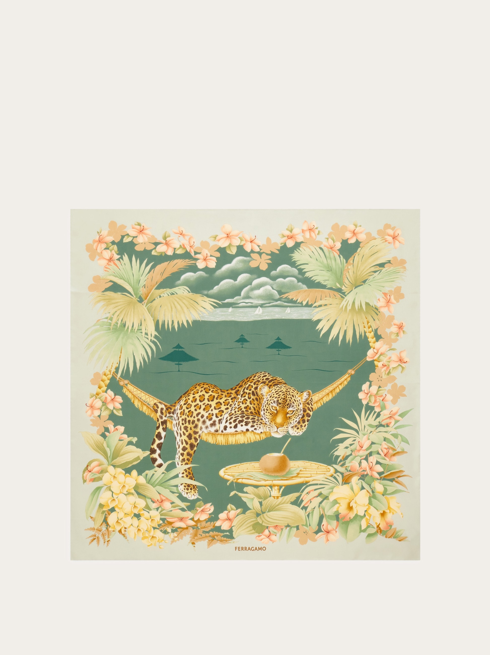 Jungle print silk scarf - Women | Ferragamo