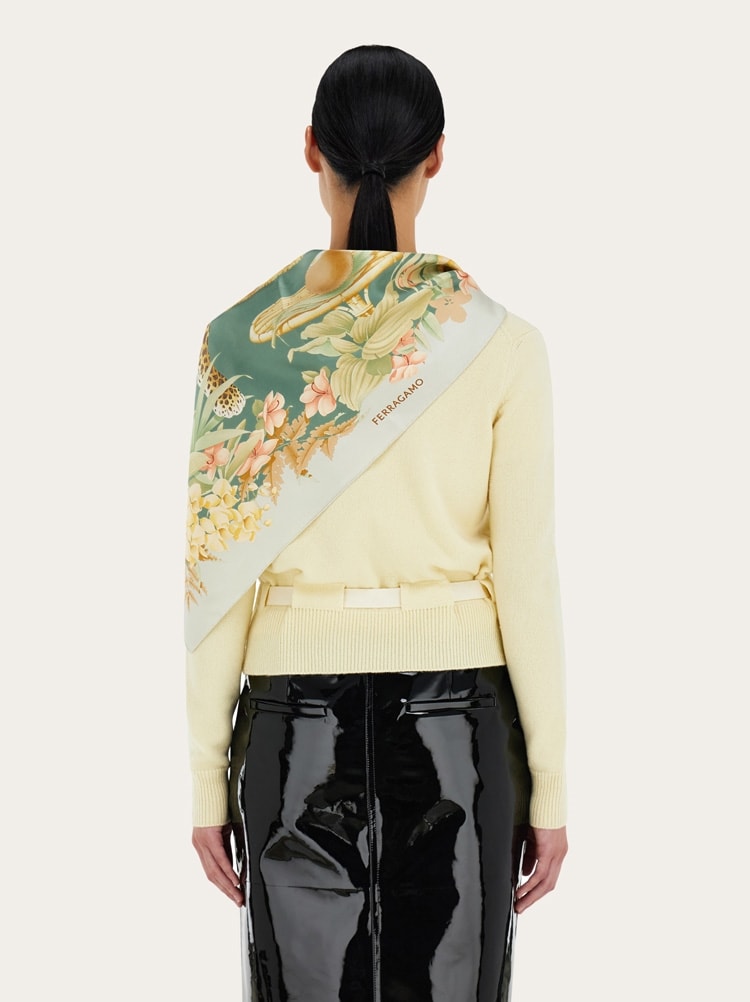 Foulard in seta stampa Jungle Gallery image 3