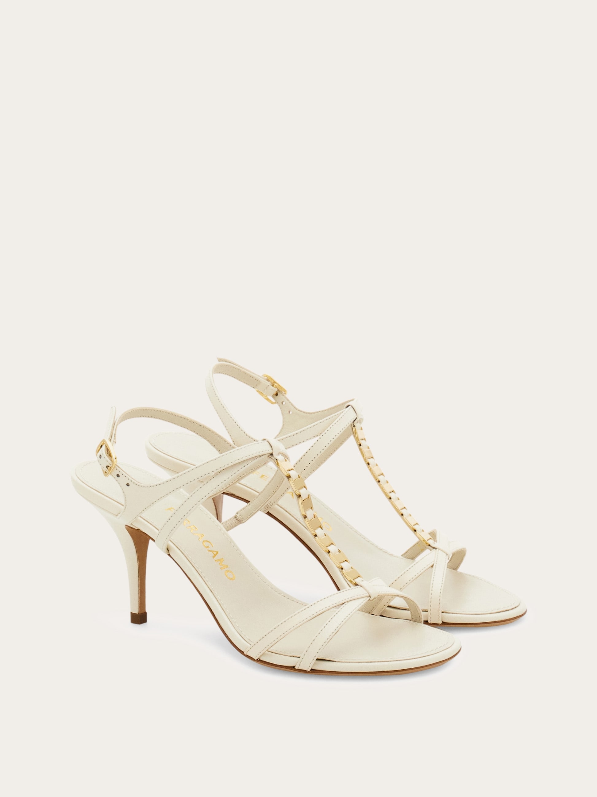 Vara chain T-strap sandal - Women | Ferragamo