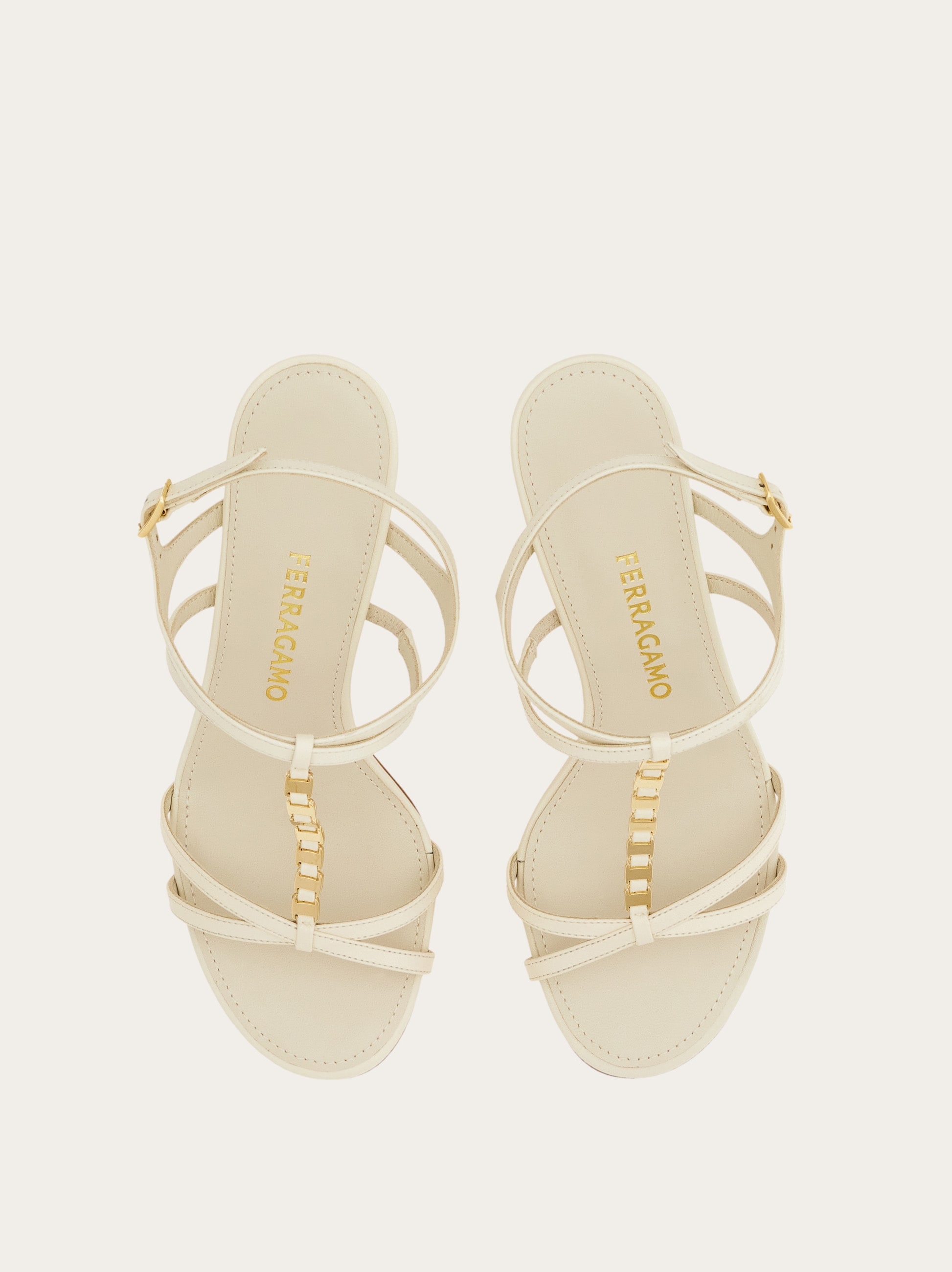 Vara chain T-strap sandal - Women | Ferragamo