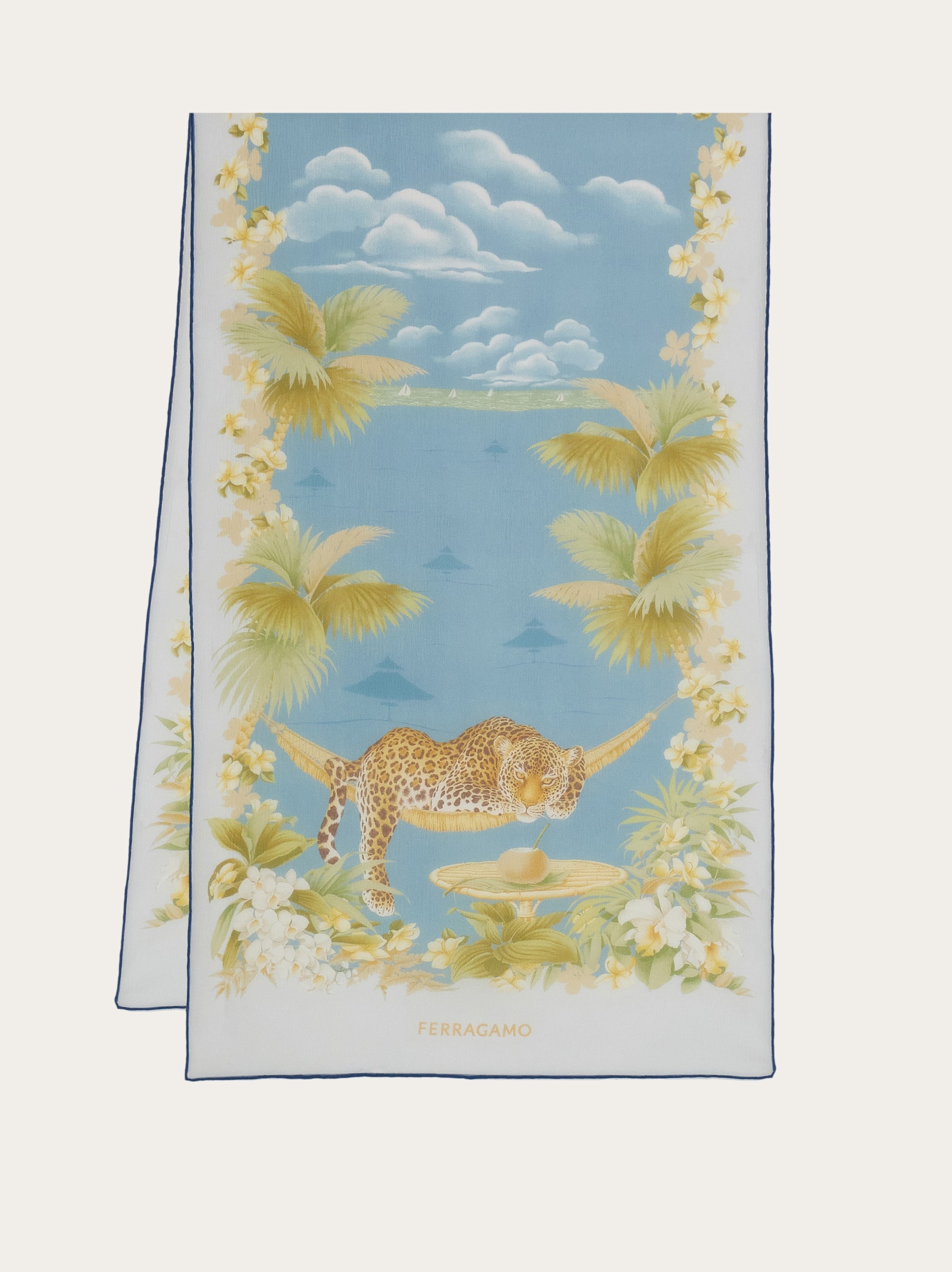 Jungle print silk scarf - Women | Ferragamo