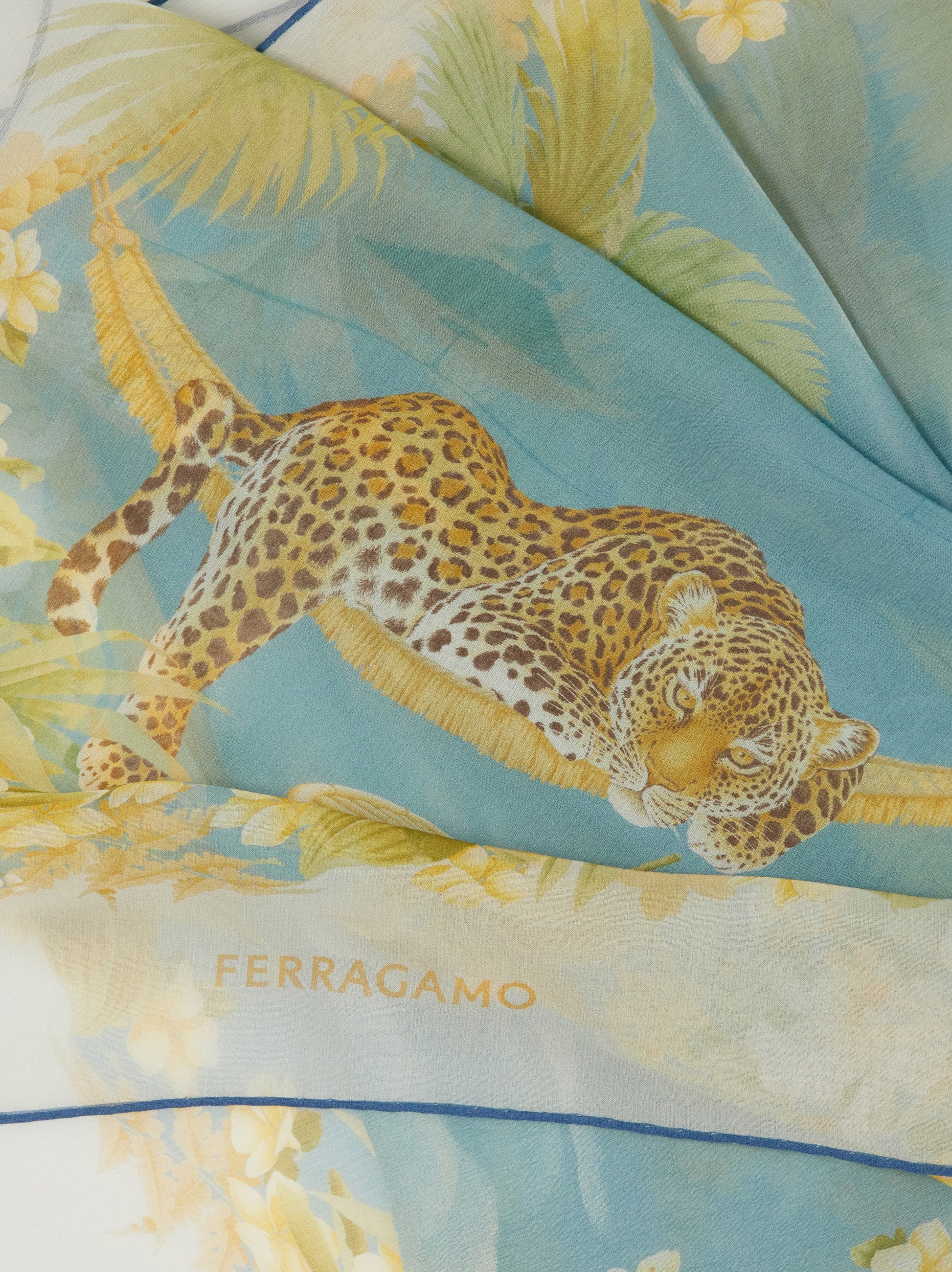 Jungle print silk scarf - Women | Ferragamo