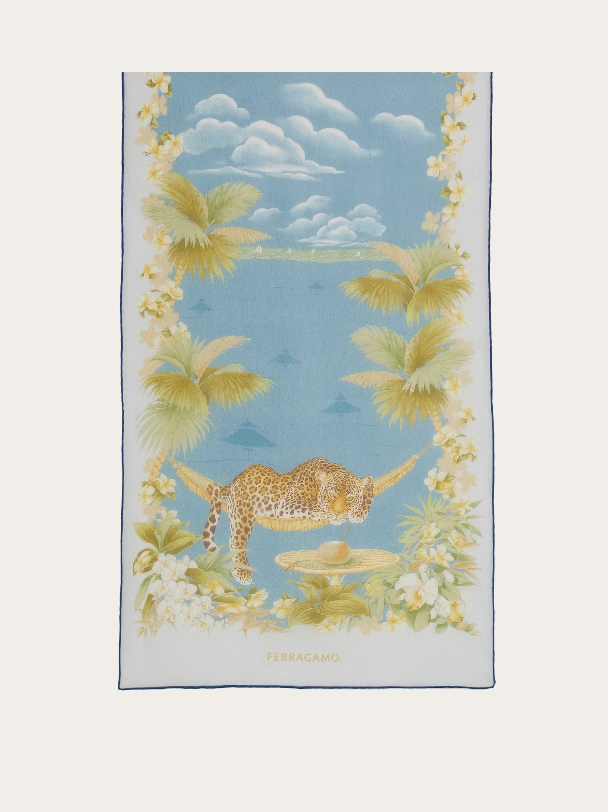 Jungle print silk scarf - Women | Ferragamo