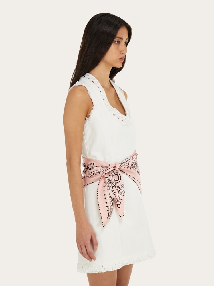 Arabesque print silk scarf Gallery image 3
