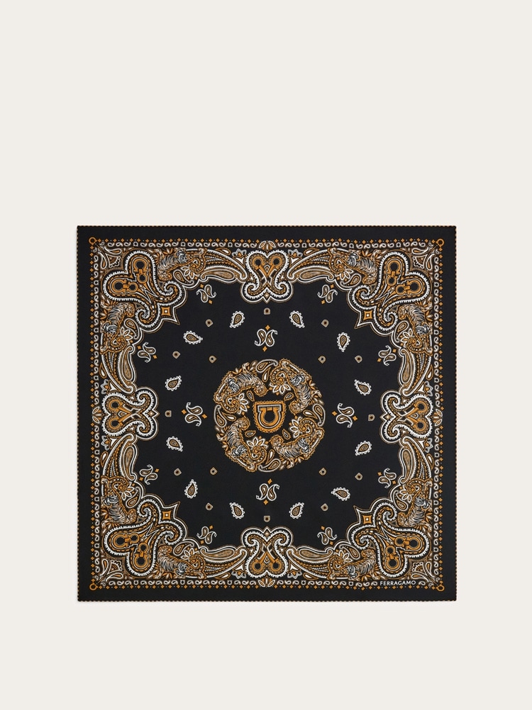 Foulard en soie imprimé Bandana Gallery image 1