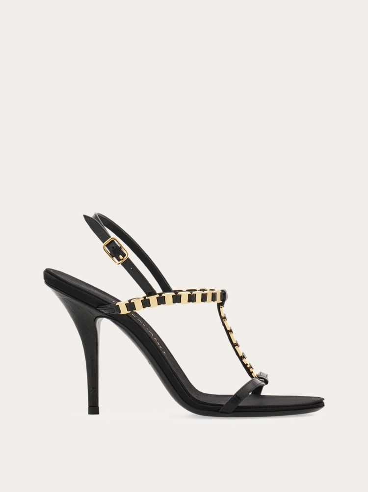 Vara chain T-strap sandal Gallery image 1