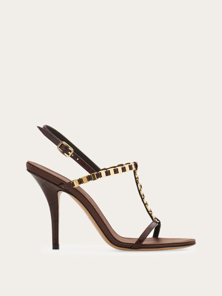 Vara chain T-strap sandal Gallery image 1