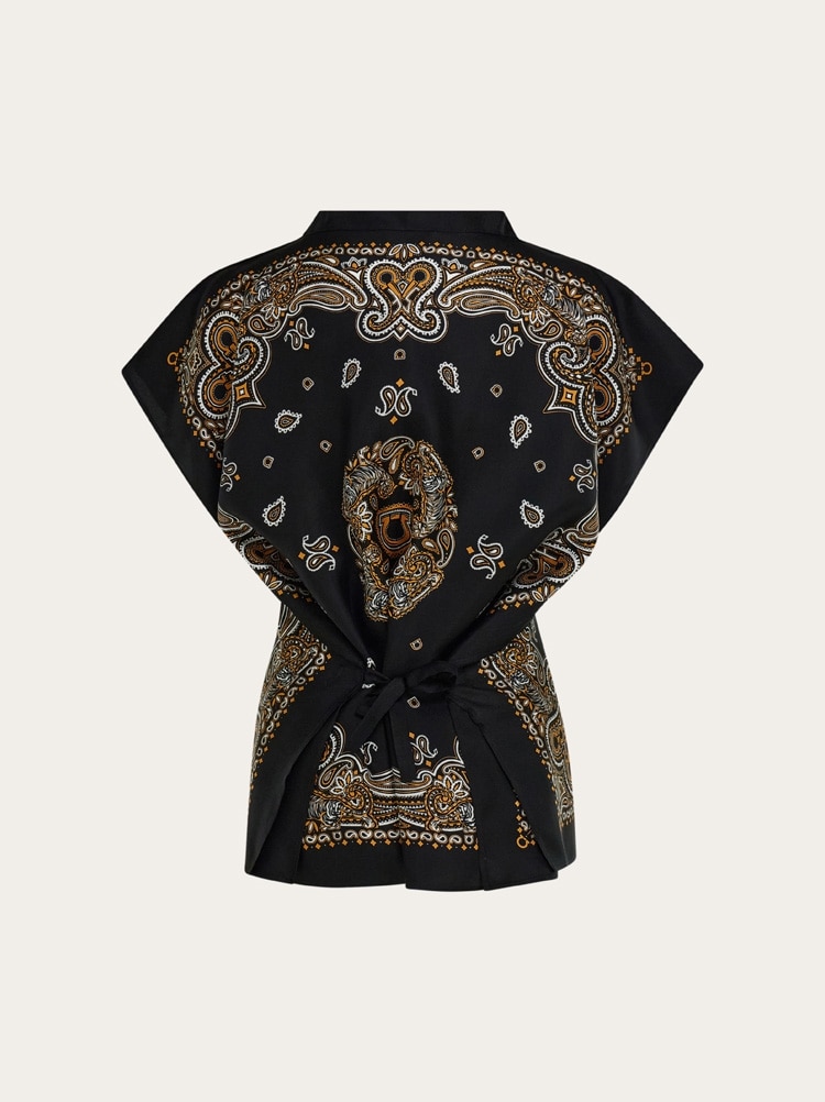 Poncho stampa Arabesque Gallery image 4