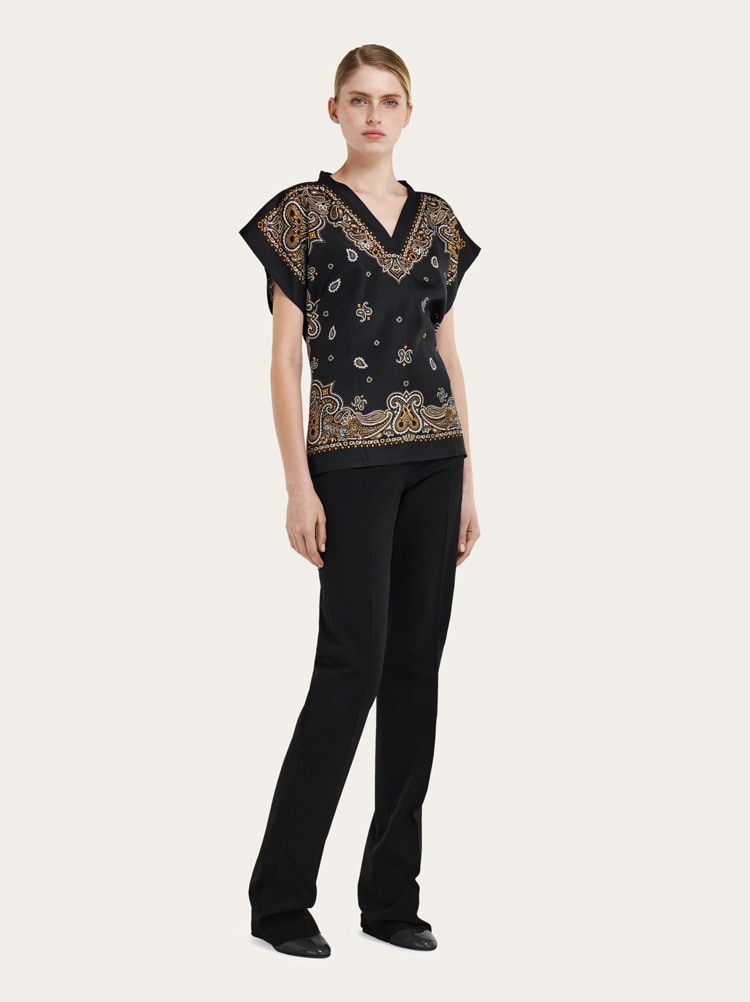 Poncho stampa Arabesque Gallery image 8