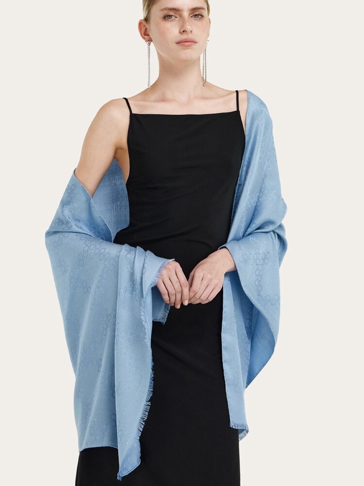 Gancini jacquard stole Gallery image 2