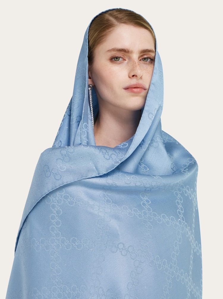 Gancini jacquard stole Gallery image 5