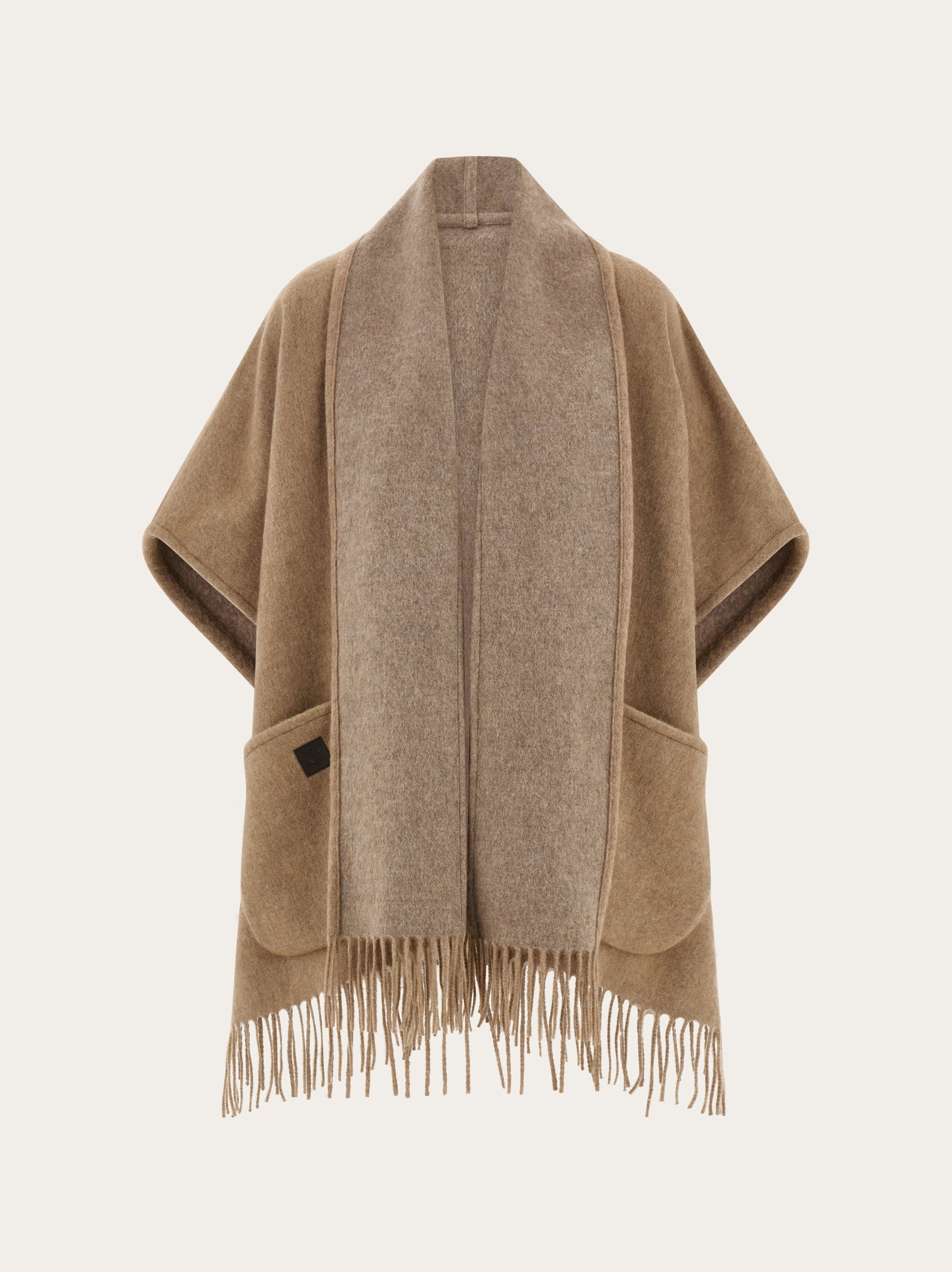 aaakira 美品 フェラガモ カシミヤケープコート ポンチョ フリンジ カシミア ケープ - ウィメンズ | Ferragamo