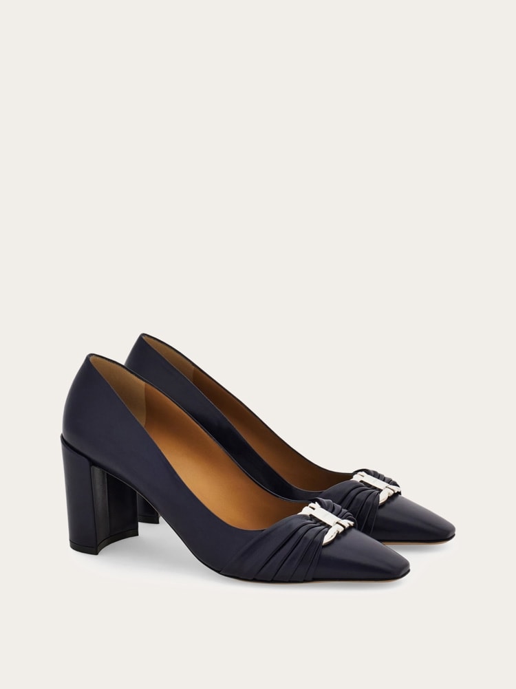 Gancini ornament pump with bock heel Gallery image 2