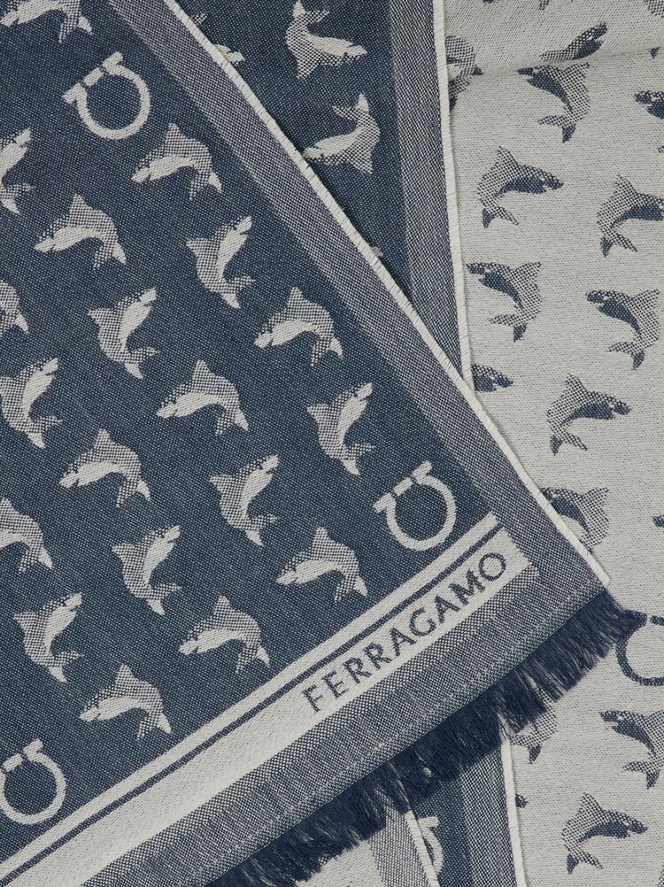 Bufanda jacquard estampado Shark Gallery image 2