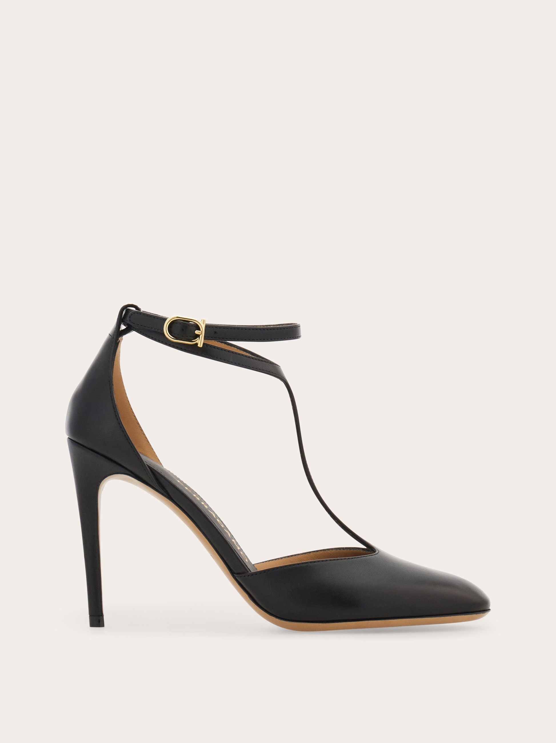 Ferragamo サンダル パンプス Tストラップ ブラック 23cm 美品 T-strap stiletto pump - Women | Ferragamo