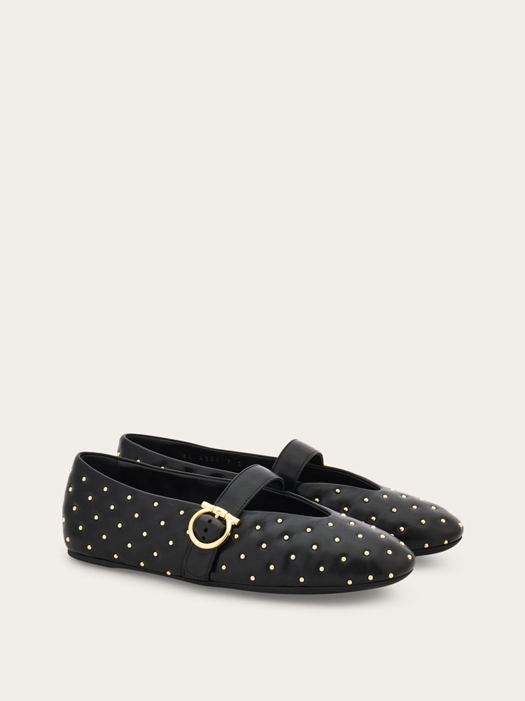 Ballerine Gancini avec studs Gallery image 2