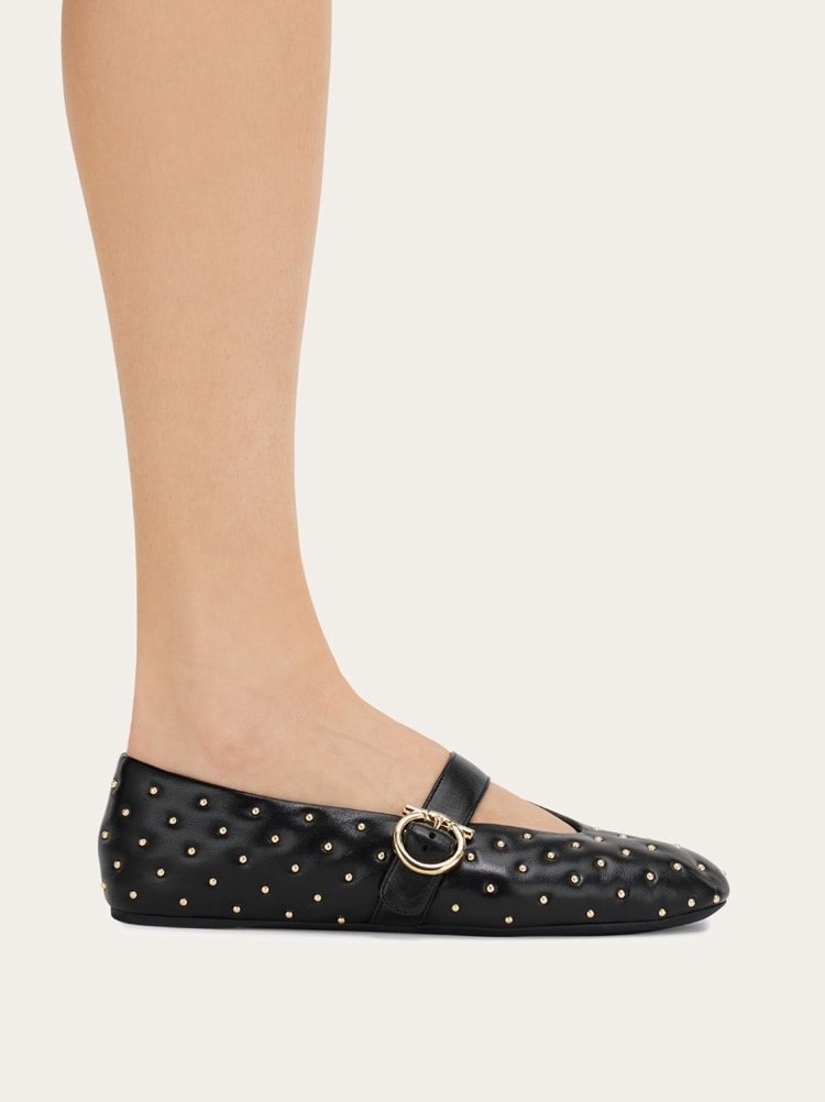 Ballerine Gancini avec studs Gallery image 4