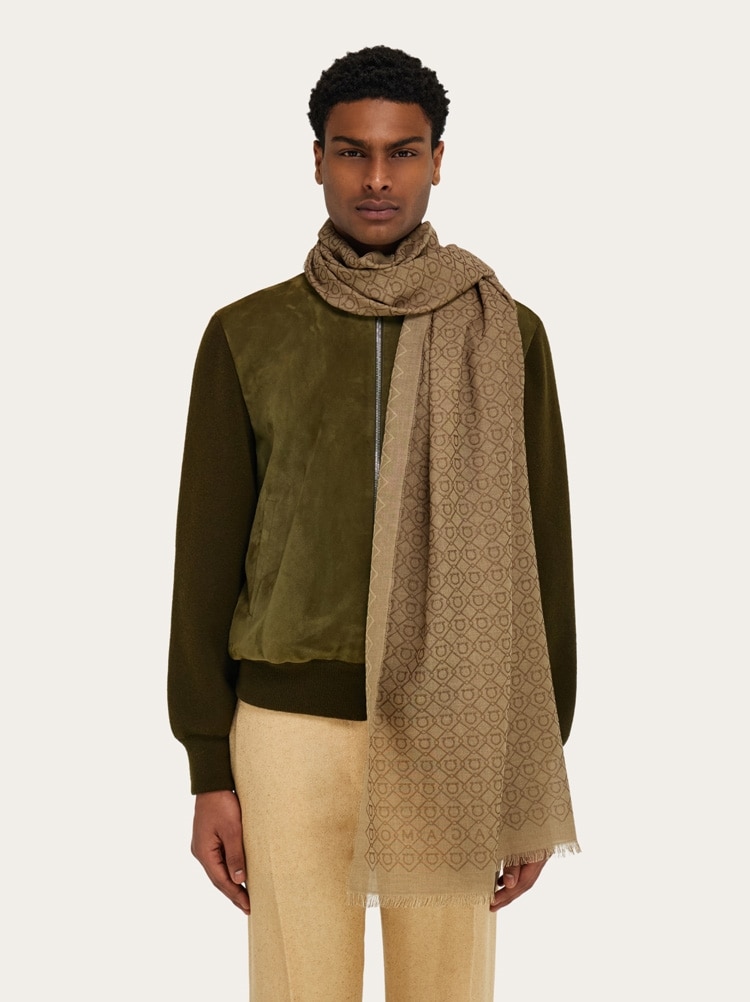 Logo embellished stole Gallery image 3