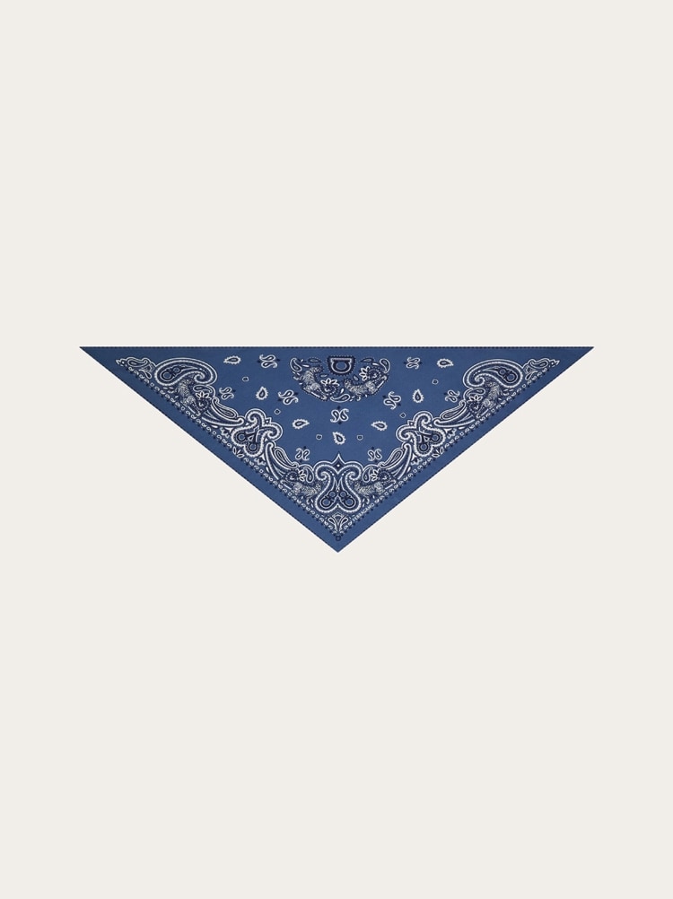 Arabesque print triangle scarf Gallery image 1