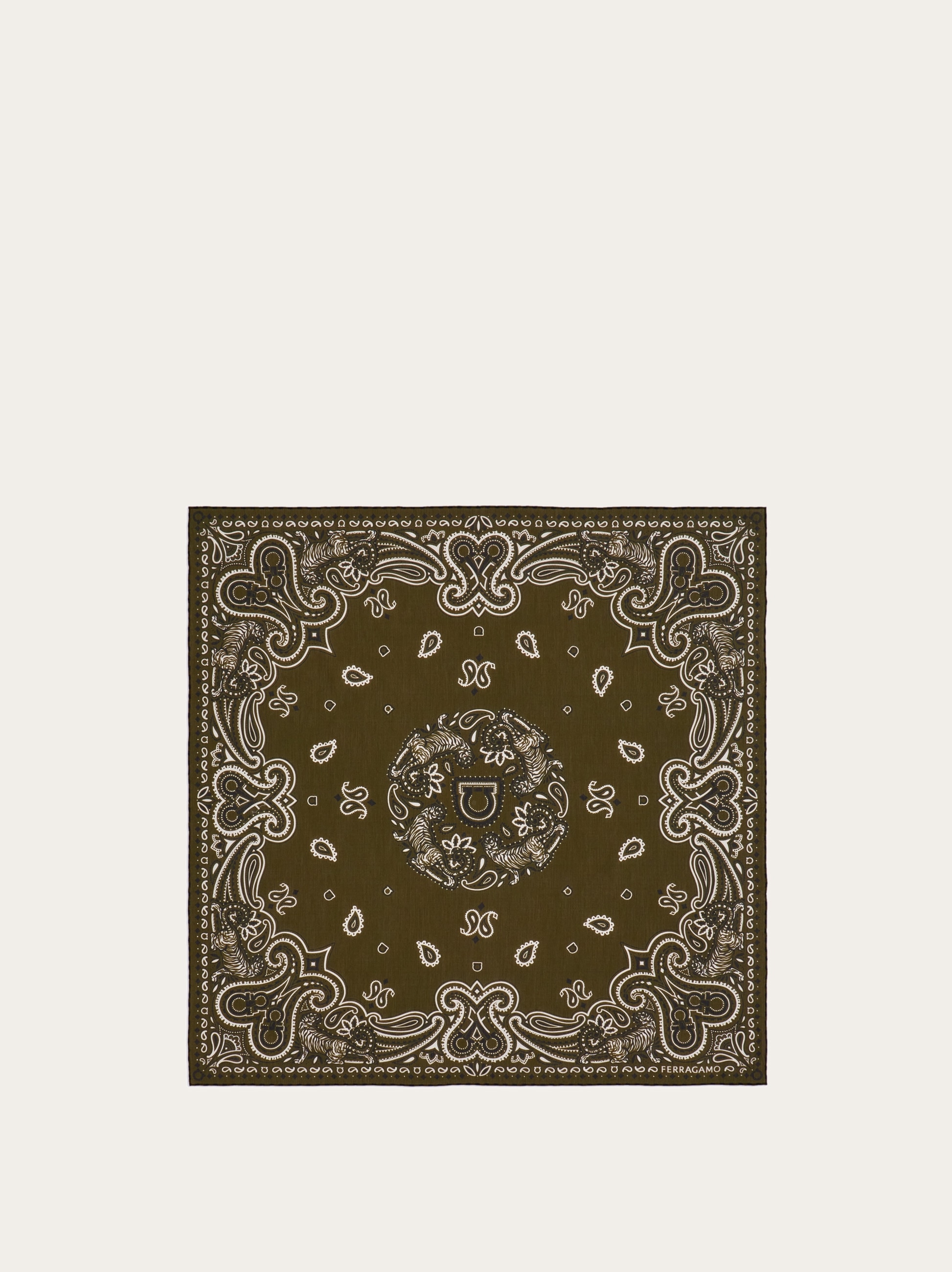 Arabesque print bandana - Men | Ferragamo
